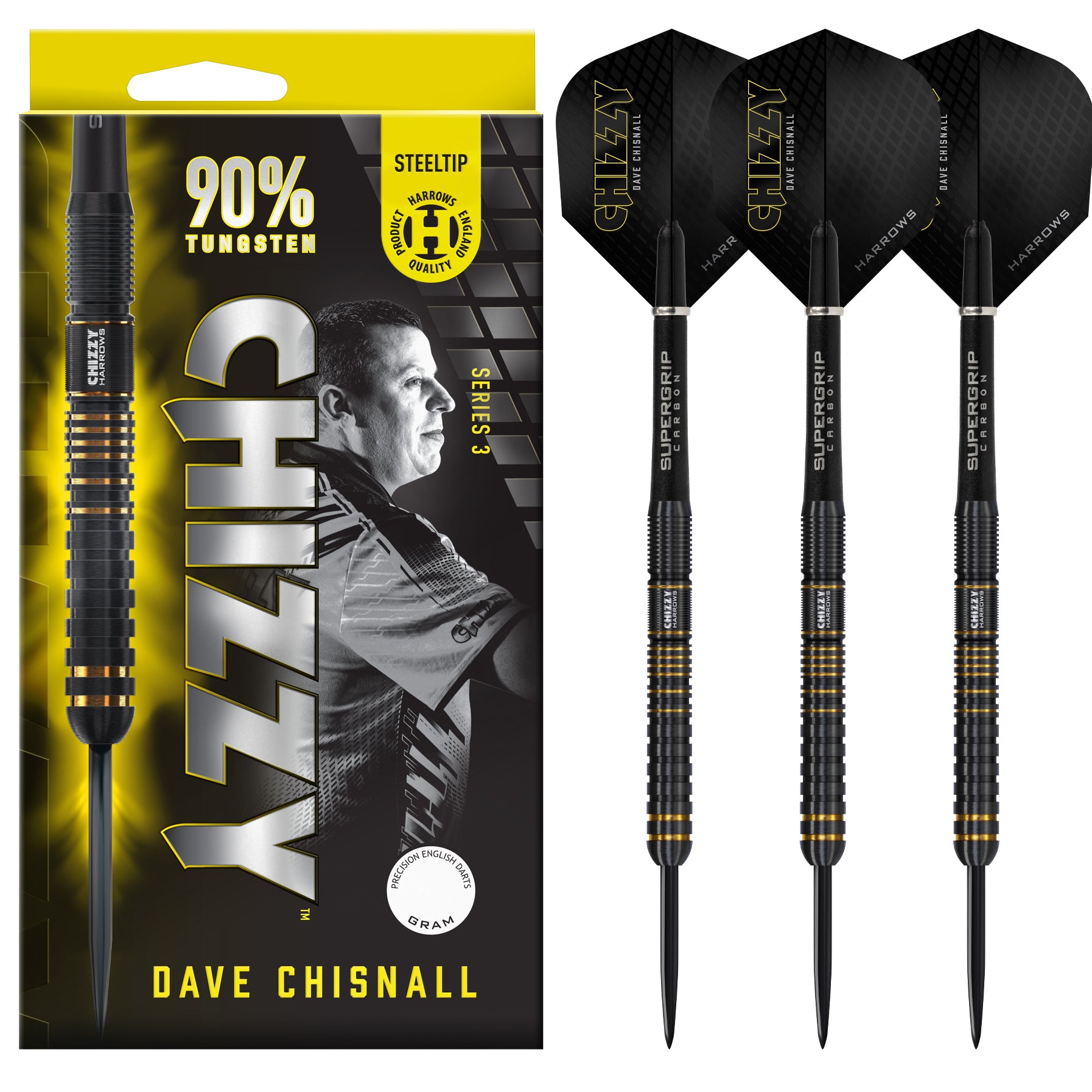 Harrows Chizzy Series 3 90% Tungsten dartstikat