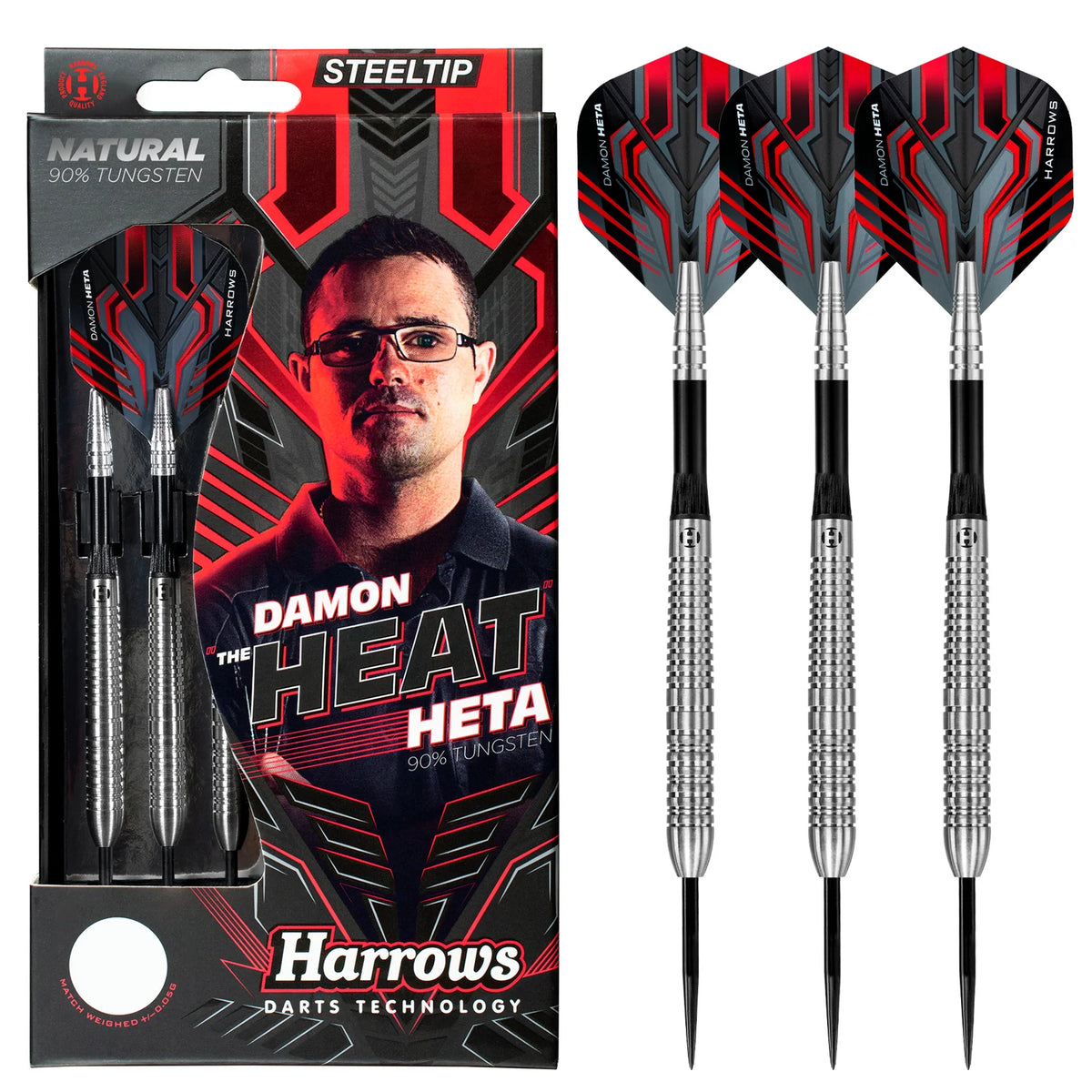 Harrows Damon Heta 90% Natural dartstikat