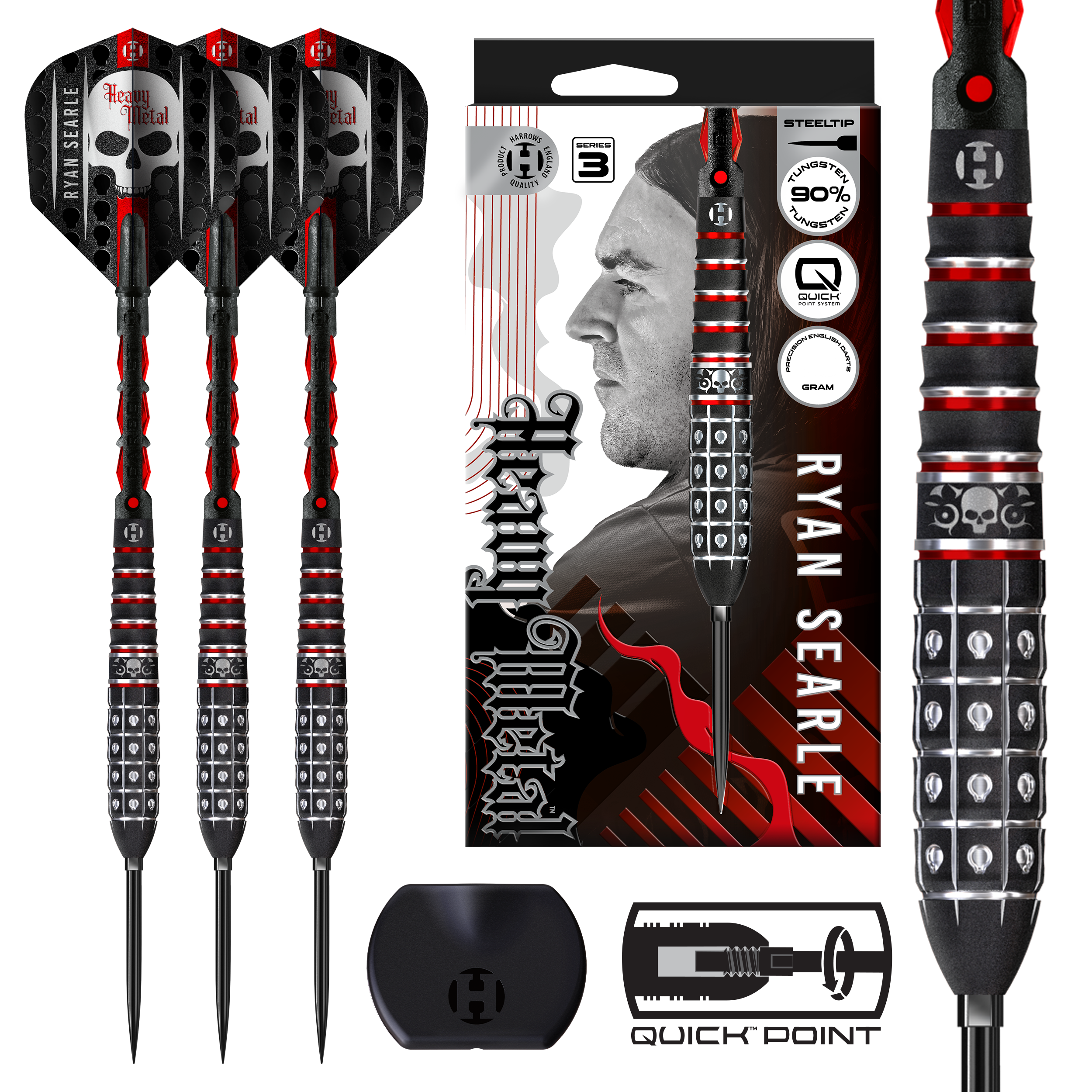 HARROWS RYAN SEARLE 90% SERIES 3 QUICK POINT DARTSTIKAT