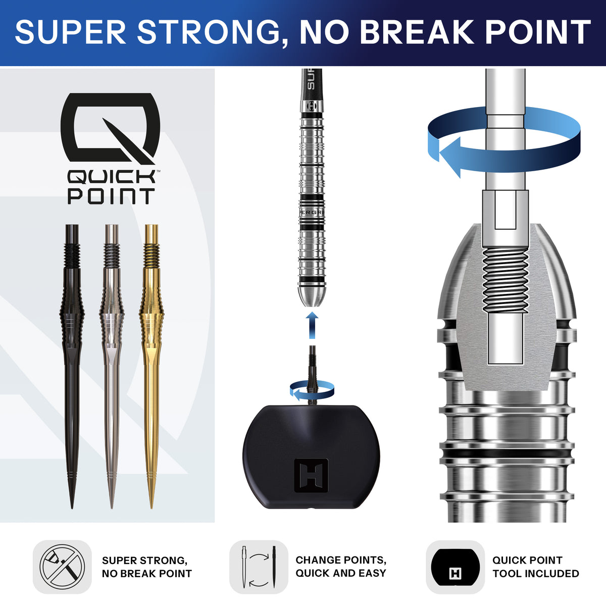 HARROWS SPIRE REGULAR QUICK POINTS ELITE SERIES KÄRJET