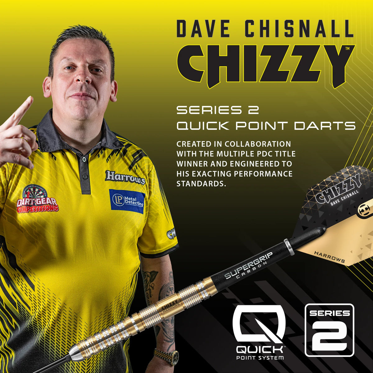 HARROWS CHIZZY SERIES 2 90% QP DARTSTIKAT
