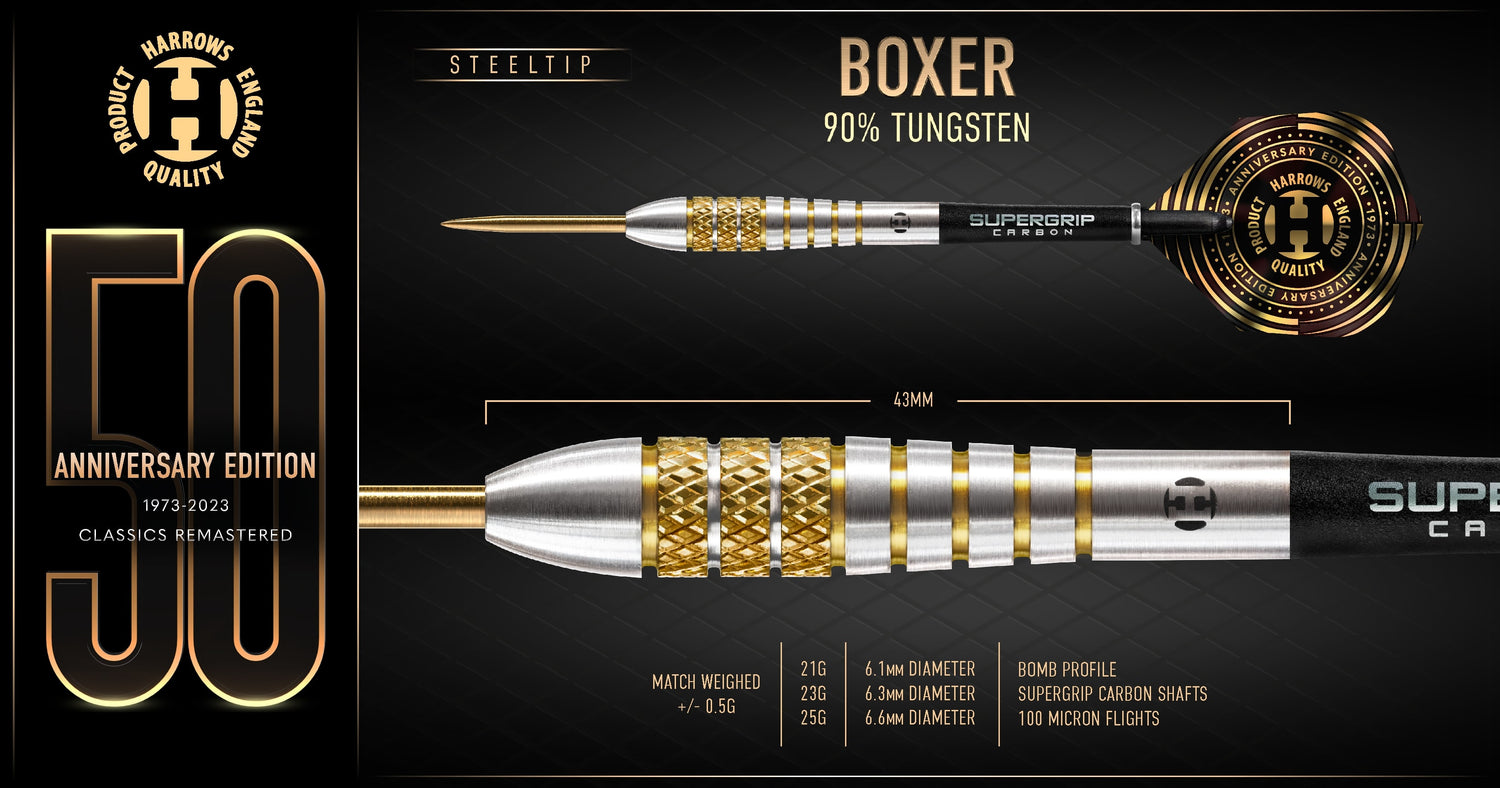 Harrows Boxer 90 Tungsten dartstikat Harrows darts
