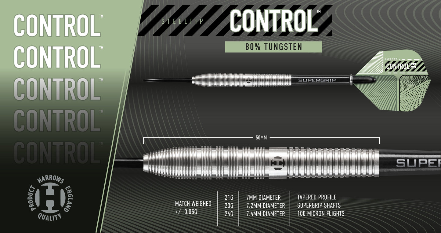 Harrows Control 80% Tungsten dartstikat
