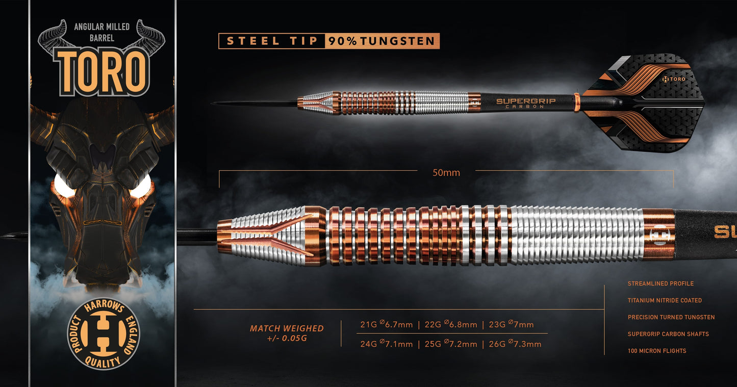 Harrows Toro 90% Tungsten dartstikat