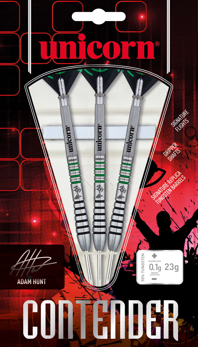 Unicorn Contender Adam Hunt 90% Tungsten dartstikat
