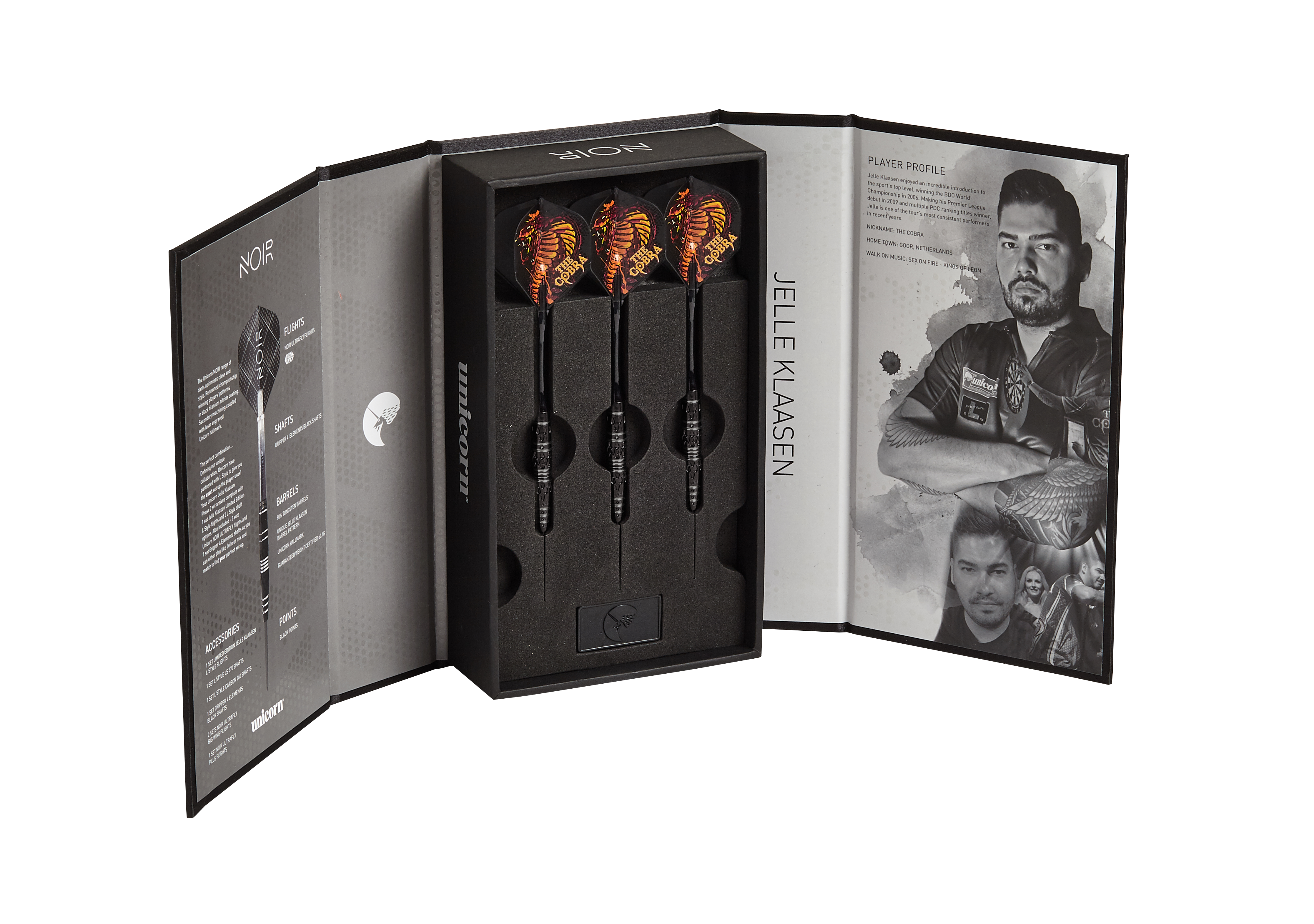 Unicorn Noir Jelle Klaasen Phase 2 90% Tungsten dartstikat