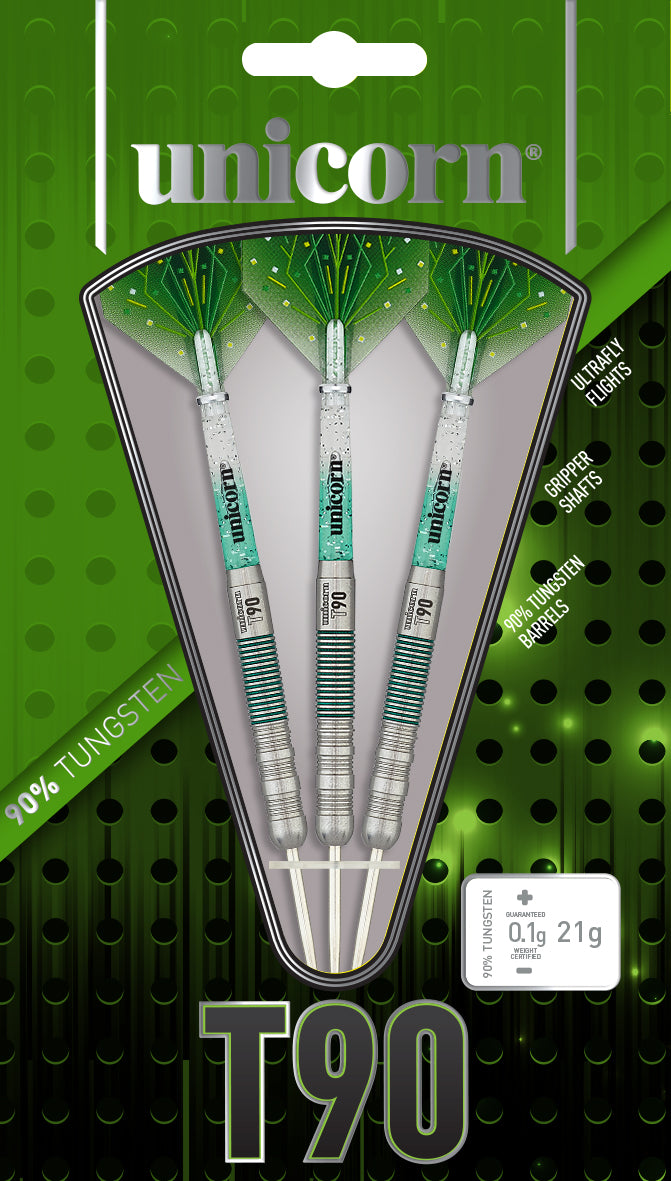 Unicorn T90 Core XL Green Type 1 90% Tungsten dartstikat